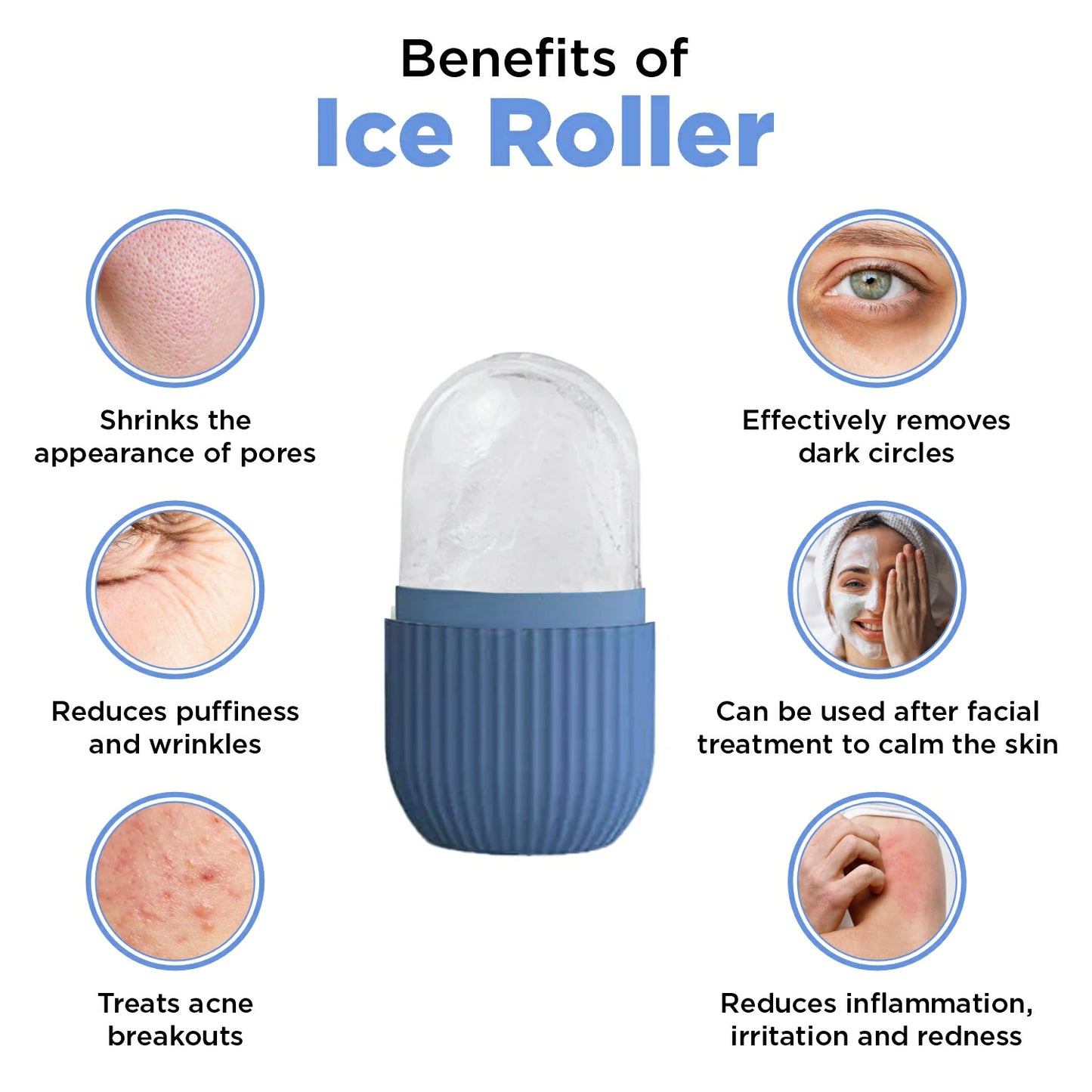 Ice Roller For Face Massager, Ice Roller To Enhance Skin Glow